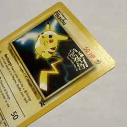 Pokemon Pikachu Promo Basic 50 HP #4 Wizards 1999 Card Pokemon the first movie - Image 3