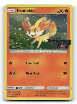 Fennekin 15/131 - Forbidden Light Stamped Promo - Pokemon Card LP - Image 1