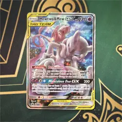 Mewtwo & Mew GX TAG TEAM Promo Holo SM191 270HP Pokemon Card The Pokemon Company - Image 1