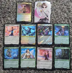 MTG Final Fantasy 10 FFX Yuna Tidus Trading card Commander Surge Foil Seymour - Image 1
