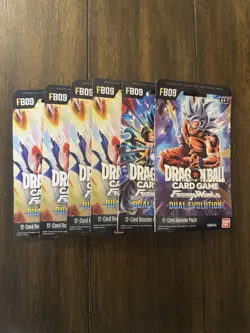 Dragon Ball Super Card Game Fusion World Dual Evolution FB09 Booster (Lot of 6) - Image 1