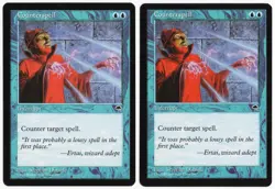 Counterspell x2 2x 1997 Tempest Blue Common Instant MTG NM AZ1 - Image 1