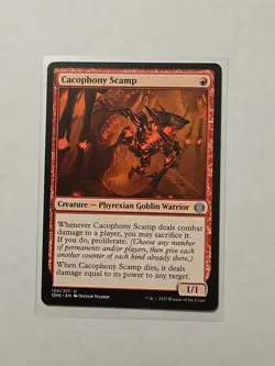 Cacophony Scamp - Phyrexia All Will Be One - LP - Uncommon - Creature - Image 1
