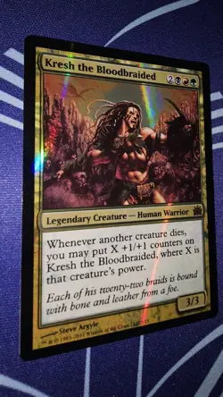 Kresh the Bloodbraided From the Vault: Legends Foil # 5 - Image 2