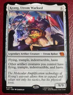 Krang, Utrom Warlord Teenage Mutant Ninja Turtles MTG Regular Mythic SP - Image 1