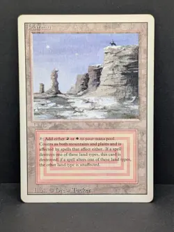 Plateau Revised MTG Magic the Gathering Reserved List Dual Lands EDH vintage MP - Image 1