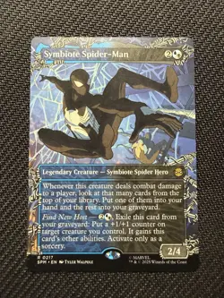 1 x Symbiote Spider-Man - Borderless - Marvel's Spider-Man - LP - MTG - Image 1