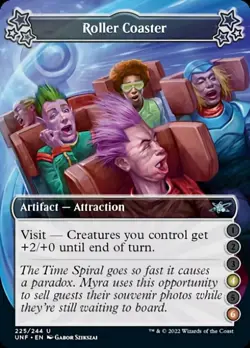 1 x Roller Coaster (4-6) - Foil - Unfinity - Light Play - MTG - Image 1