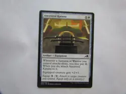 Ancestral Katana x4 4x Neon Dynasty White COM Artifact Equipment MTG - Image 2