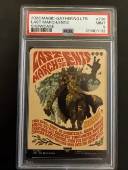 Last March of the Ents (Borderless Poster) MTG LTR #739 PSA 9 - Image 1