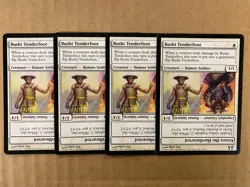 MTG 4x Bushi Tenderfoot # 2 Champions of Kamigawa Magic the Gathering x4 NM - Image 1