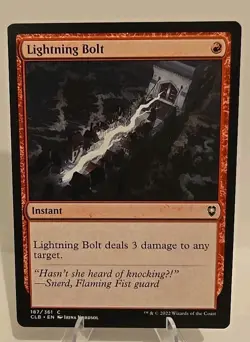 Lightning Bolt MTG Commander Legends: Battle for Baldur's Gate Regular - Image 1