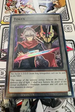 Yugioh! Declan & D/D/D Doom King Armageddon Token TKN5-EN035 Super Rare NM - Image 1