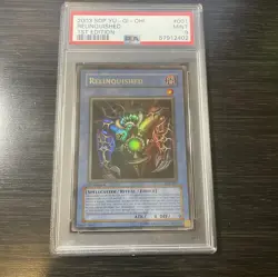 2003 YU-GI-Oh! Starter Deck: Pegasus 001 Relinquished 1st Edition PSA 9 MINT - Image 1