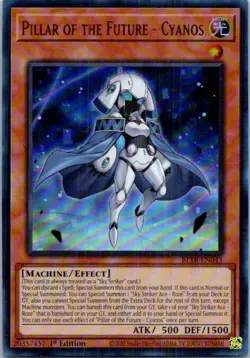 Pillar of the Future - Cyanos BLTR-EN043 Yu-Gi-Oh! Near Mint 1st Edition - Image 1
