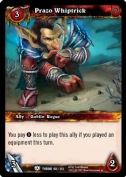 Prazo Whiptrick - Throne of the Tides - World of Warcraft TCG - Image 1