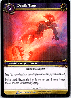 Death Trap 48/264 World Of Warcraft Servants Of The Betrayer Light Play - Image 1