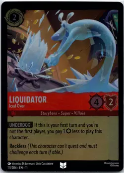 Disney Lorcana Liquidator - Iced Over Winterspell Uncommon #111/204 NM - Image 1
