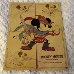 Disney Lorcana TCG the First Chapter Mickey Mouse 4 Card Puzzle Set NM - Image 1