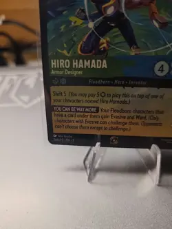 Disney Lorcana - Hiro Hamada Armor Designer 24A/P2 League Promo Card TCG NM /M - Image 2