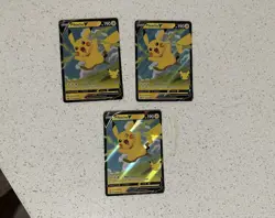 Pikachu V - SWSH143 - SWSH: Sword & Shield Promo Cards NM Holo Lot of 3 - Image 1