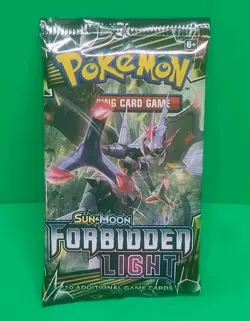 New 2018 Pokemon Sun & Moon Forbidden Light Sealed Booster Pack 10 Cards - Image 1