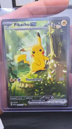 Pikachu EX 276/217 ASC Thunderbolt 200 HP Basic Lightning Pokemon TCG Card - Image 1