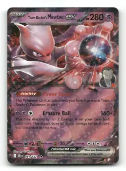 Team Rocket's Mewtwo ex 081/182 - Destined Rivals - Pokemon Card NM/M - Image 1