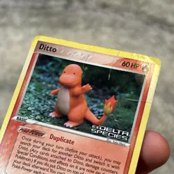 Pokemon Ditto Charmander Delta Species Reverse Holo Card- Damaged - Image 3