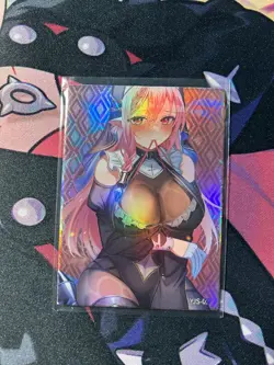 💕Sexy Hot Anime Waifu Girl Doujin Lewd Goddess Story Holographic Art Card 💕11 - Image 1