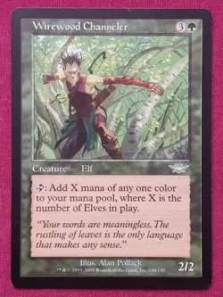 Magic The Gathering LEGIONS WIREWOOD CHANNELER green card MTG - Image 1