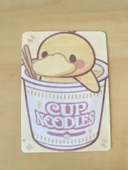 Anime ART STYLE Psyduck Fan Full Art Pokemon Custom Card/perfect bookmark - Image 2