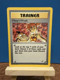 Pokemon TCG Misty’s Wrath 114/132 Gym Heroes Uncommon Trainer WOTC Vintage Card - Image 1