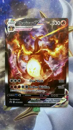 Pokemon TCG Charizard VMAX SWSH261 Sword & Shield Promo Holo Card NM Condition - Image 1