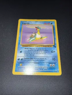 LP Lapras 25/62 Fossil Set Non Holo Rare WOTC 1999 Vintage Pokemon Card LP - Image 1