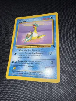 LP Lapras 25/62 Fossil Set Non Holo Rare WOTC 1999 Vintage Pokemon Card LP - Image 3