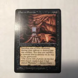 Magic The Gathering Antiquities GATE TO PHYREXIA Rare Never Played MTG Black - Image 1