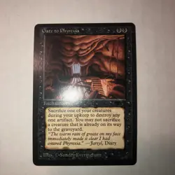 Magic The Gathering Antiquities GATE TO PHYREXIA Rare Never Played MTG Black - Image 2