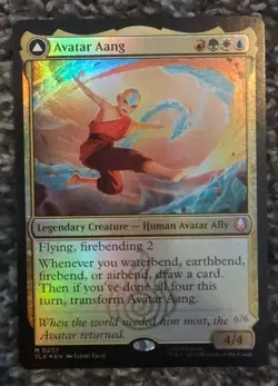 Avatar Aang #207 MTG Avatar: The Last Airbender ATLA - Foil RARE - Image 1