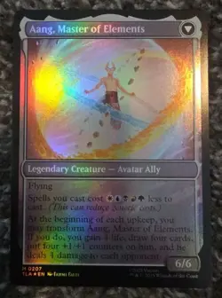 Avatar Aang #207 MTG Avatar: The Last Airbender ATLA - Foil RARE - Image 2
