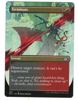 MTG Terminate Borderless Double Masters 2022 Magic The Gathering TCG - Image 1