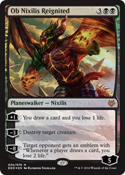 1x Ob Nixilis Reignited - Foil Light Play, English Duel Decks: Nissa vs Ob Nixil - Image 1