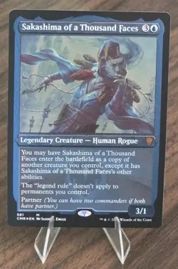 MTG Sakashima of a Thousand Faces (Foil Etched) Commander Legends Foil - Image 1