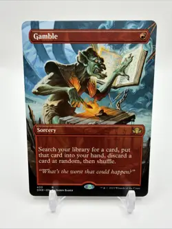 Gamble (Borderless) Dominaria Remastered Regular - Image 1