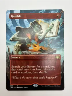 Gamble (Borderless) Dominaria Remastered Regular - Image 3