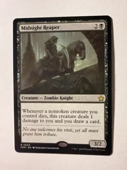 Midnight Reaper 0609 | Magic the Gathering MTG | Foundations | Rare | NM - Image 1
