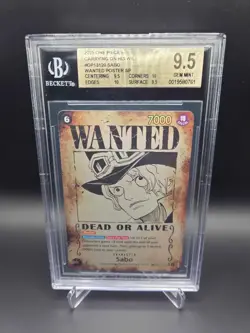 BGS 9.5 Sabo Wanted SP OP13-120 Alt Art Parallel One Piece English (B) - Image 1