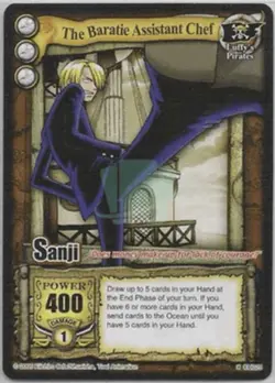 2005 One Piece The Quest Begins! - Sanji, The Baratie Chef - One Piece CCG - Image 1