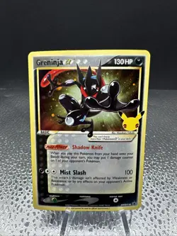 Pokemon Card Greninja Gold Star SWSH144 Celebrations Black Star Promo Near Mint - Image 1