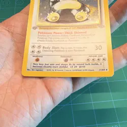 Pokemon Snorlax 1st Edition Holo Rare Jungle 11/64 English Card 1999 (LP) - Image 4
